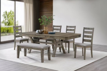 Picture of PERRY 6PC 72"- 90" Extention Dining Set
