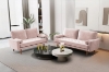 Picture of HAROLD Fabric 3 Seater Sofa (Pink)
