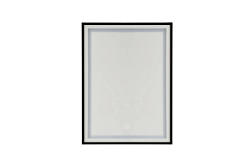 Picture of 339-012 H47" Black Right Angle Wall Mirror with LED Light