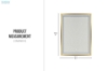 Picture of 339-013 H47" Golden Right Angle Wall Mirror with LED Light