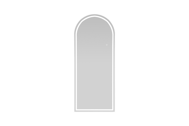 Picture of 339-019 H63" Off White Arch Mirror with LED Light