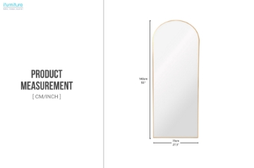 Picture of 329-059 H55" Aluminum Alloy Arch Mirror