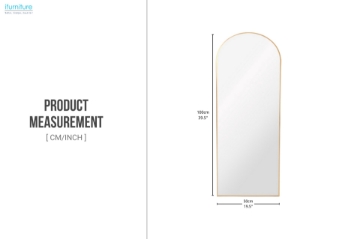 Picture of 329-058 H39.5" Aluminum Alloy Arch Mirror