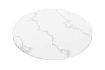 Picture of NOAM D31.5" Round Sintered Stone Lazy Susan Turntable (White)