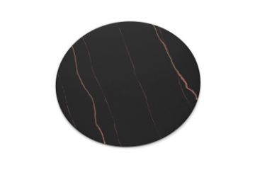 Picture of NOAM D31.5" Round Sintered Stone Lazy Susan Turntable (Matte Black)