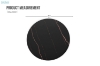 Picture of NOAM D31.5" Round Sintered Stone Lazy Susan Turntable (Matte Black)