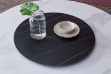 Picture of NOAM D31.5" Round Sintered Stone Lazy Susan Turntable (Matte Black)