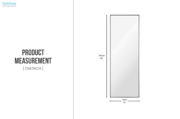 Picture of 329-057 H65" Rectangular Aluminum Alloy Mirror