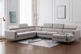 Picture of HOUSTON Memory Foam Sectional Sofa - Chaise Facing Right