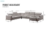 Picture of HOUSTON Memory Foam Sectional Sofa - Chaise Facing Right