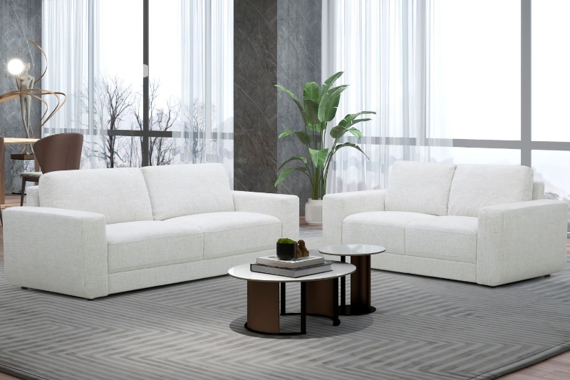 Picture of CORTONA 3/2 Seater Fabric Sofa Range - Loveseat + Sofa Set