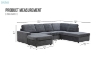 Picture of WILLIAM Sectional Sofa with Ottoman - Chaise Facing Left