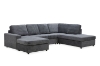Picture of WILLIAM Sectional Sofa with Ottoman - Chaise Facing Right