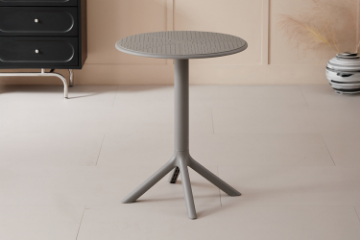 Picture of FLORINA D23.5" Round Dining Table - UV, Water & Moisture Resistance (Grey)