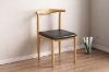 Picture of HORN Metal Frame Dining Chair with Black Cushion - Each