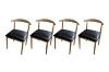Picture of HORN Metal Frame Dining Chair with Black Cushion