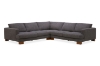 Picture of CONNERY Extra Large Sectional Sofa with Deep Seating & Ash Wood Base