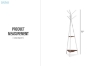 Picture of APEX 71" Coat Rack with Shelves