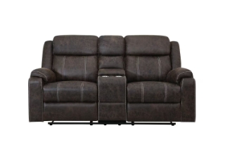 Picture of TANDY Manual Reclining Sofa Range - Loveseat with Cup Holders and Storage (2RRC)