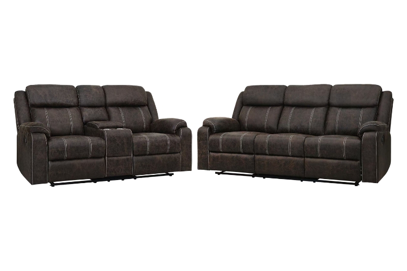 Picture of TANDY Manual Reclining Sofa Range - Loveseat + Sofa Set