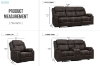 Picture of TANDY Manual Reclining Sofa Range with Drop-Down Console & Cup Holders