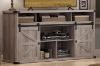 Picture of VERO 70" Farmhouse Tall TV Stand with Sliding Barn Doors and Built-in Power Strip