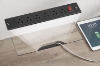 Picture of VERO 70" Farmhouse Tall TV Stand with Sliding Barn Doors and Built-in Power Strip