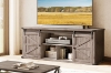 Picture of VERO 70" Farmhouse TV Stand with Sliding Barn Doors and Built-in Power Strip