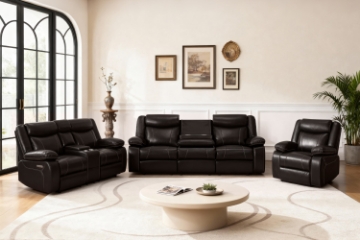 Picture of ZENO Power Reclining Sofa Range - Armchair + Loveseat + Sofa Set