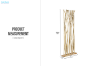 Picture of WILDBRANCH 78.5"x31.5" Teak Wood Decorative Screen