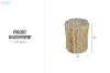 Picture of WILDBRANCH D14" Teak Wood Stool/Side table