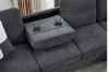 Picture of NEBULA Pro Sectional Sofa with Storage Ottoman (Dark Grey) - Chaise Facing Right