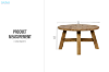 Picture of HECATE D27.5" Solid Teakwood Coffee Table