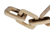 Picture of 655-016 Teak Wood Rectangular 5-Chain Decorative Sculpture (27.5"x5.5")