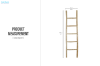 Picture of WILDBRANCH 71" Big Teak Wood Towel Ladder