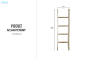 Picture of WILDBRANCH 59" Medium Teak Wood Towel Ladder