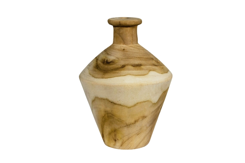 Picture of 655-013 D6" Teak Wood Vase