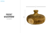 Picture of 655-012 D6" Teak Wood Vase