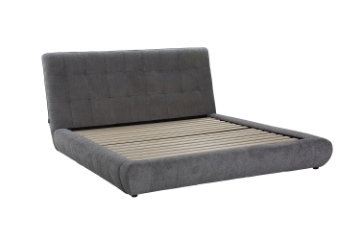 Picture of AMORA Fabric Bed Frame in Queen/Eastern King Sizes(Grey)