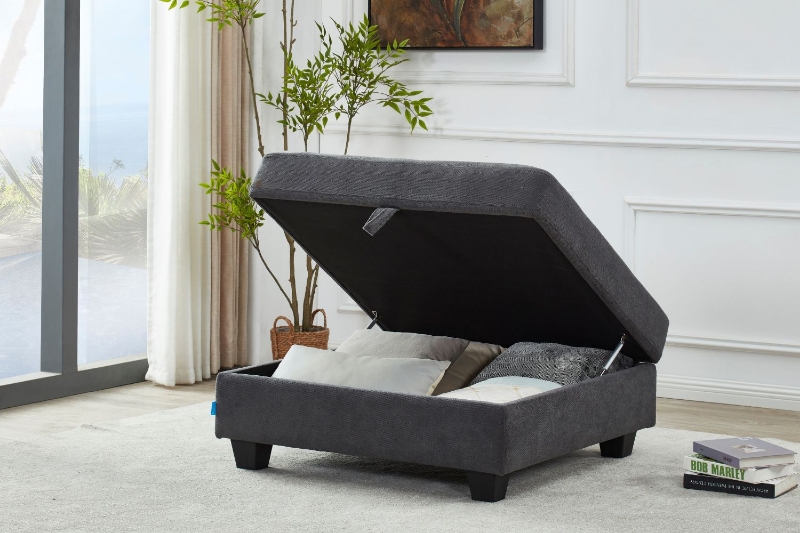 Picture of LIBERTY Premium Sectional Sofa (Dark Grey) - Storage Ottoman Only