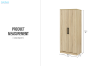 Picture of BESTA Wall Solution Modular Wardrobe - 2-Door Wardrobe