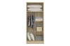 Picture of BESTA Wall Solution Modular Wardrobe System - 2-Door Wardrobe