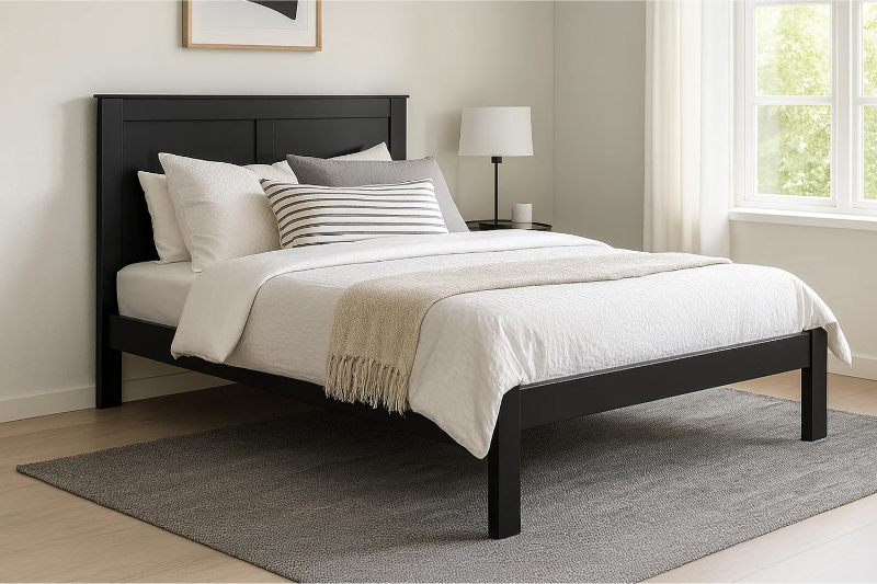 Picture of METRO Eastern Bed Frame in Twin/Double/Queen/Eastern King Sizes (Black)