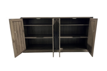 Picture of DORN 4-Door Storage Cabinet with Shelves (Grey)