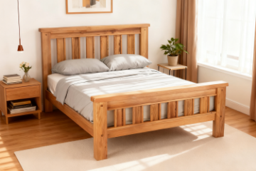 Picture of WESTMINSTER Solid Oak Bed Frame in Queen/Eastern King  Size