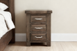 Picture of WESTMINSTER 3-Drawer Solid Oak Nightstand (Classic Walnut)