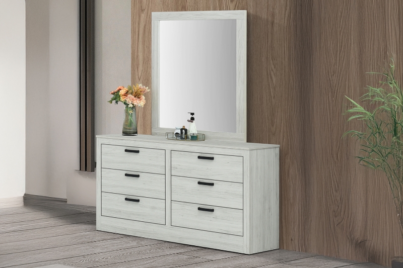 Picture of ASHLEY 6-Drawer Dresser with Mirror