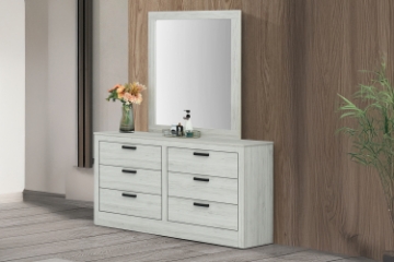 Picture of ASHLEY 6-Drawer Ready-made Dresser with Mirror