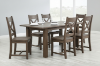 Picture of WESTMINSTER 7PC 59"-79" Solid Oak Extension Dining Set (Classic Walnut)