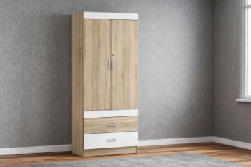 Picture of RYDEN 2-Door 2-Drawer Wardrobe